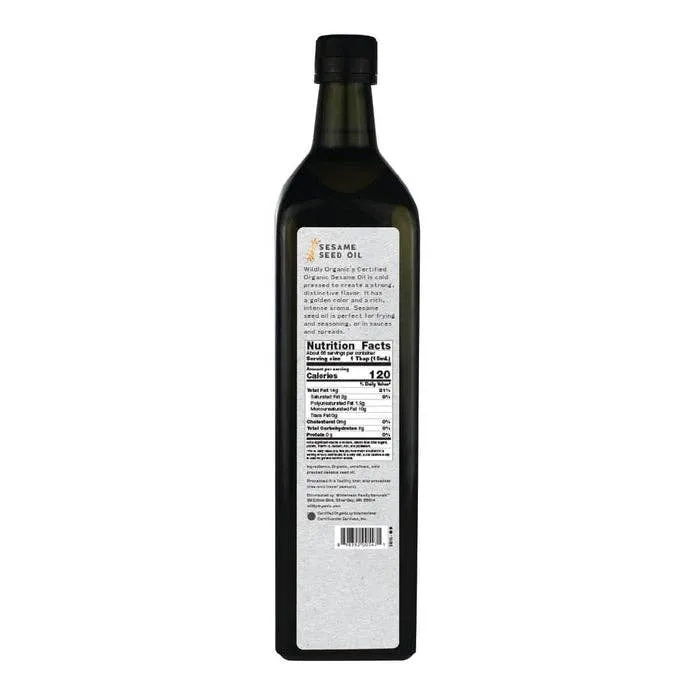 Organic Sesame Seed Oil (1L, 2-Pack)