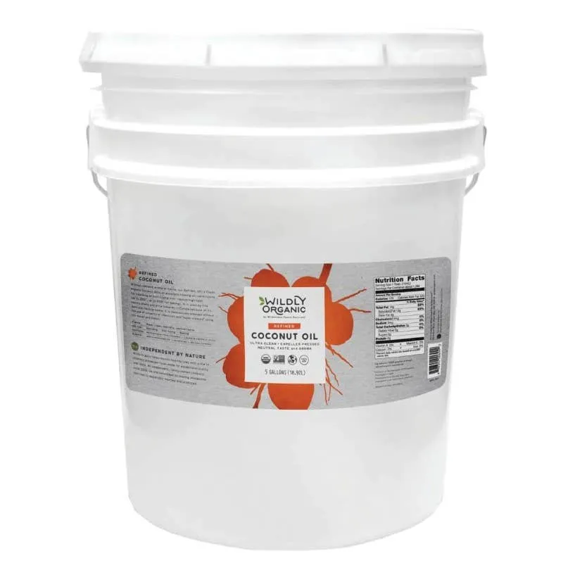 Refined Expeller Pressed Organic Coconut Oil (1 gal, Case of 4)