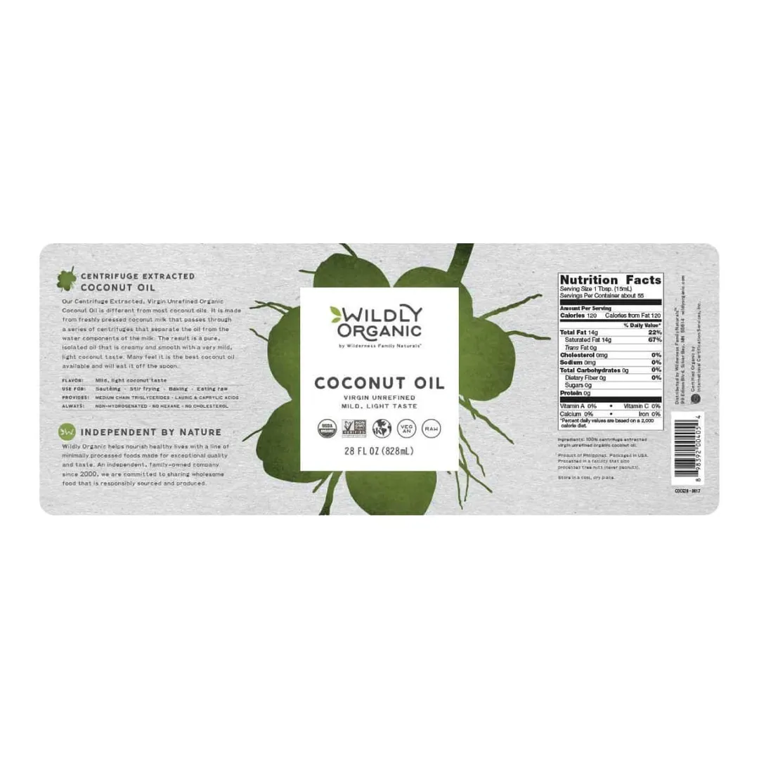 Virgin Unrefined Centrifuge Extracted Organic Coconut Oil (28 fl oz)