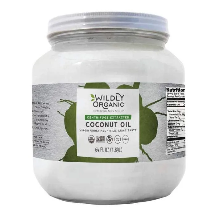 Virgin Unrefined Centrifuge Extracted Organic Coconut Oil (1 gal, Case of 4)