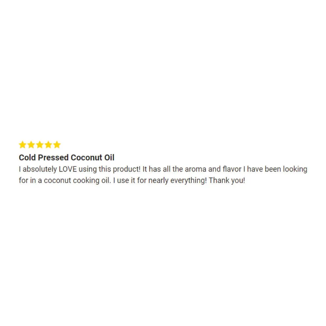 Virgin Unrefined Cold Pressed Organic Coconut Oil (28 fl oz)