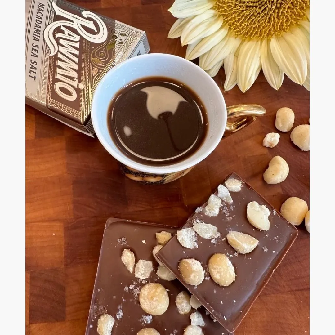 Macadamia Sea Salt Oat Milk Raw Chocolate Bark