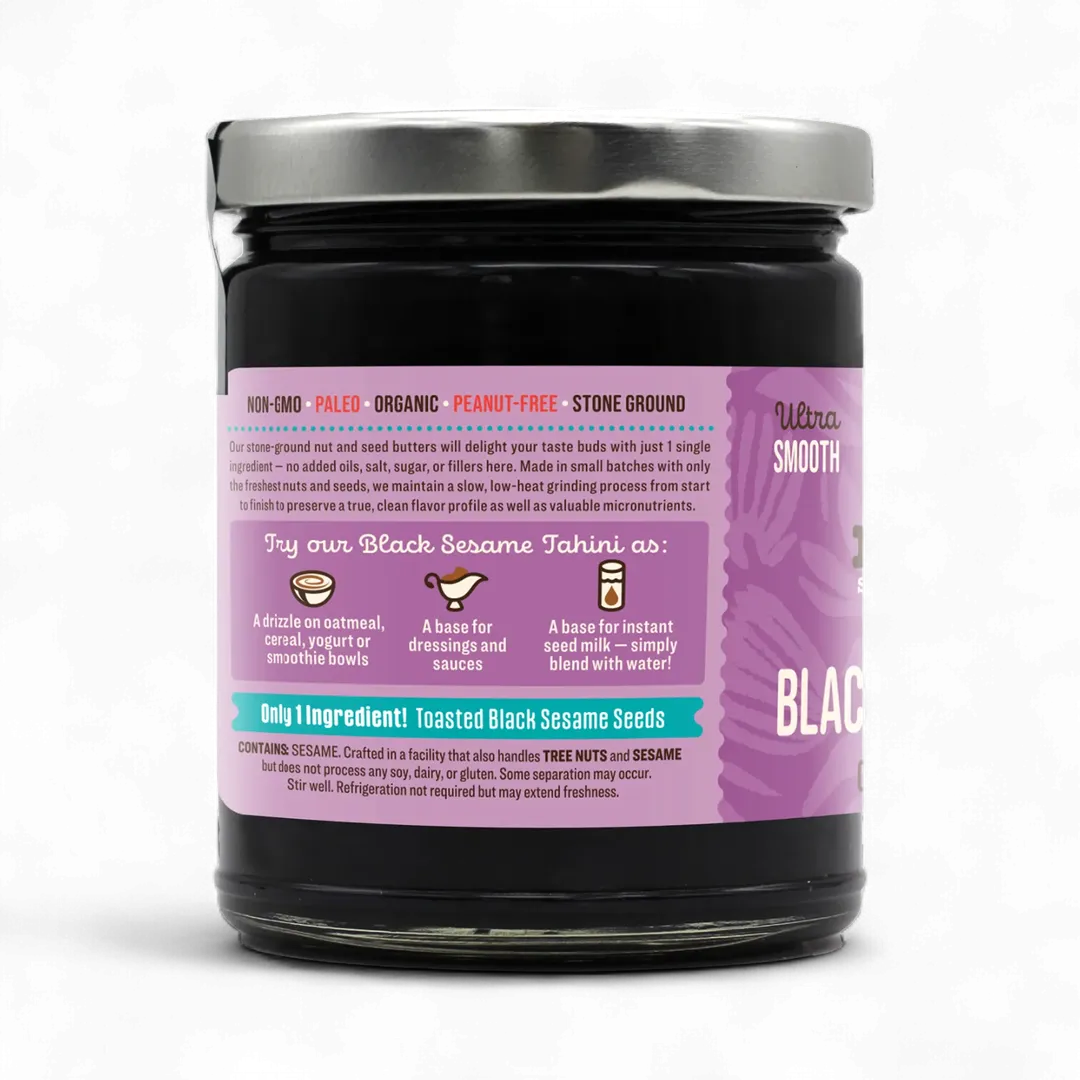 Organic Raw Black Sesame Seed Butter