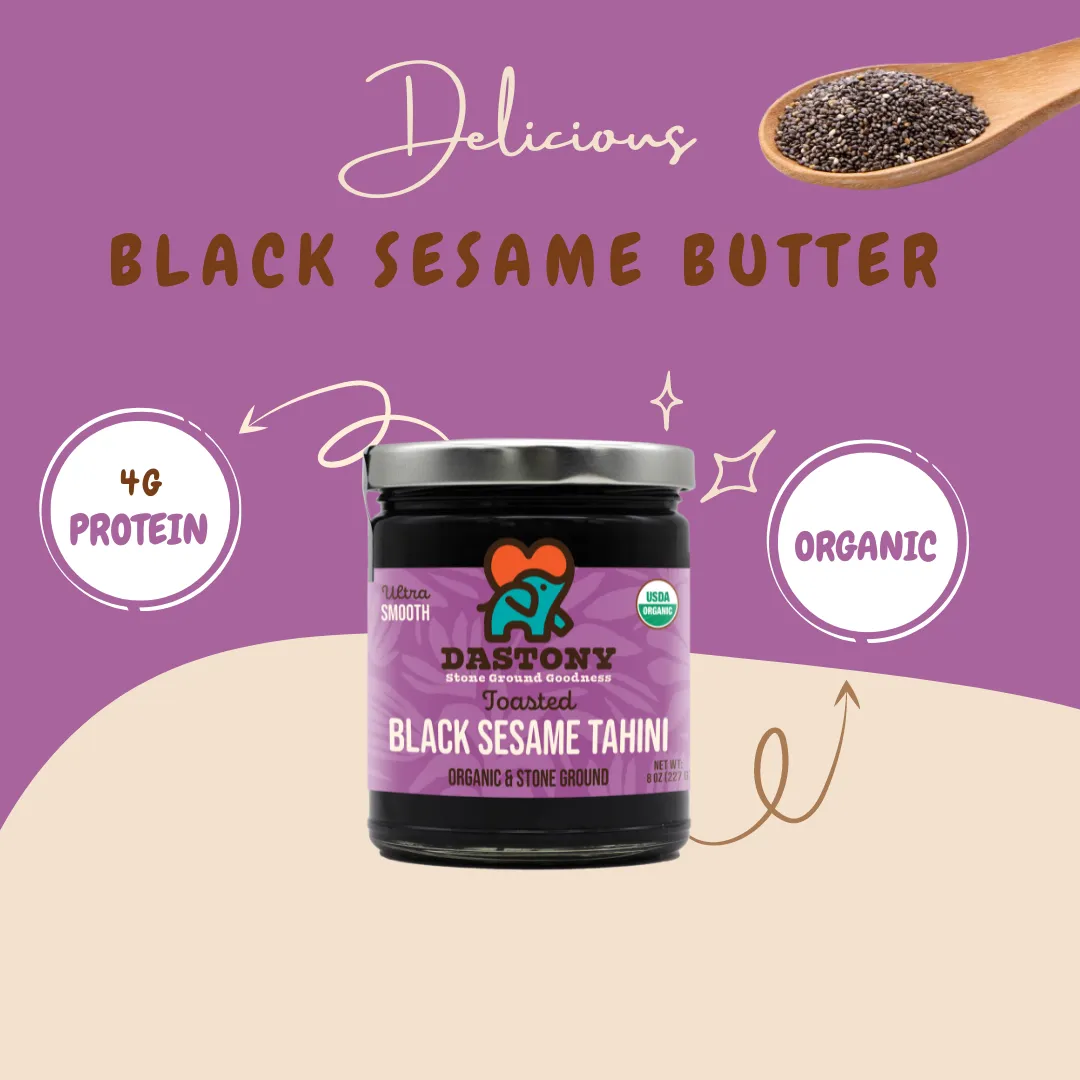 Organic Raw Black Sesame Seed Butter