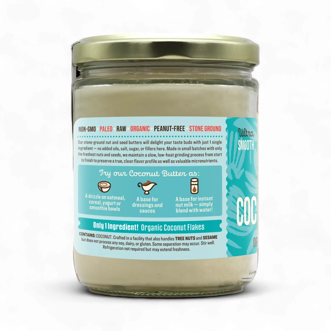 Organic Raw Coconut Butter - 16 oz