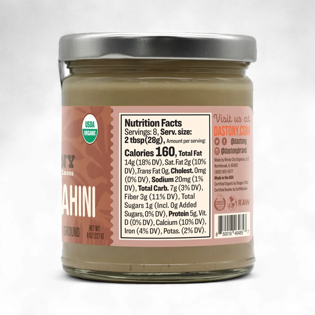 Organic Raw Sesame Seed (Tahini) Butter - 16 oz
