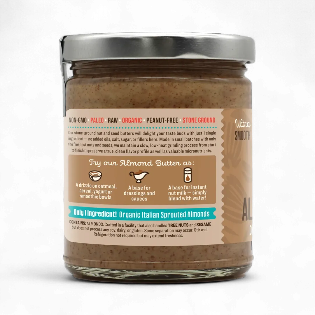 Organic Sprouted Almond Butter
