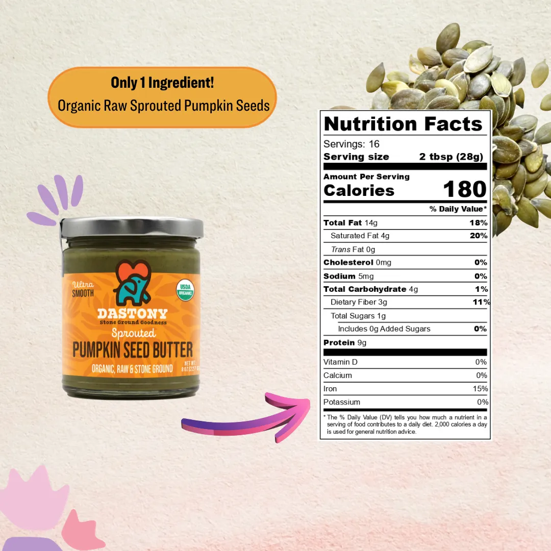 Organic Sprouted Pumpkin Seed Butter
