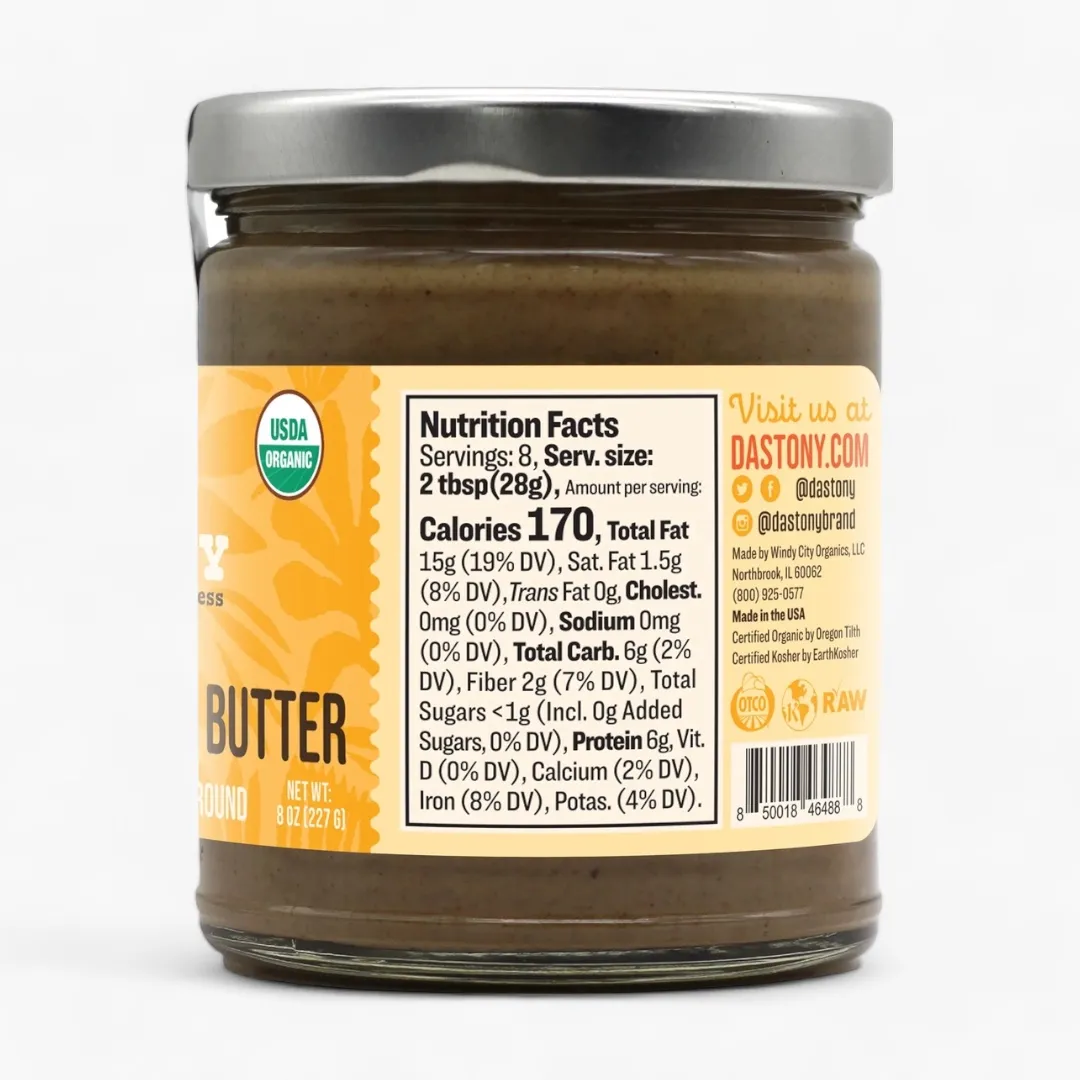 Organic Sprouted Sunflower Seed Butter - 8 oz