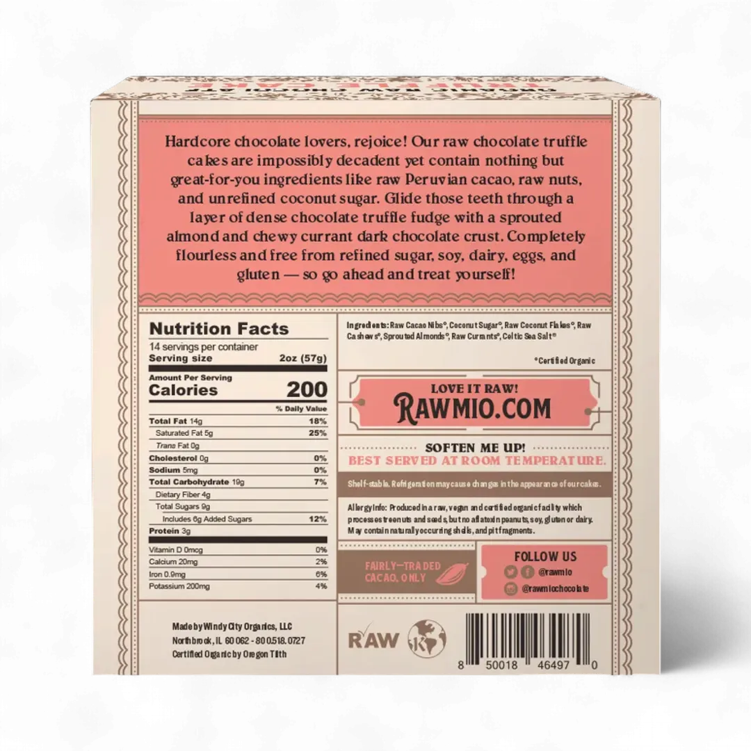 Raw Chocolate Truffle Cake - 28 oz