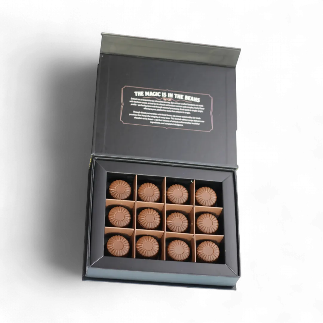Rawmio 70% Dark Chocolate Bonbons, 12 Bonbons