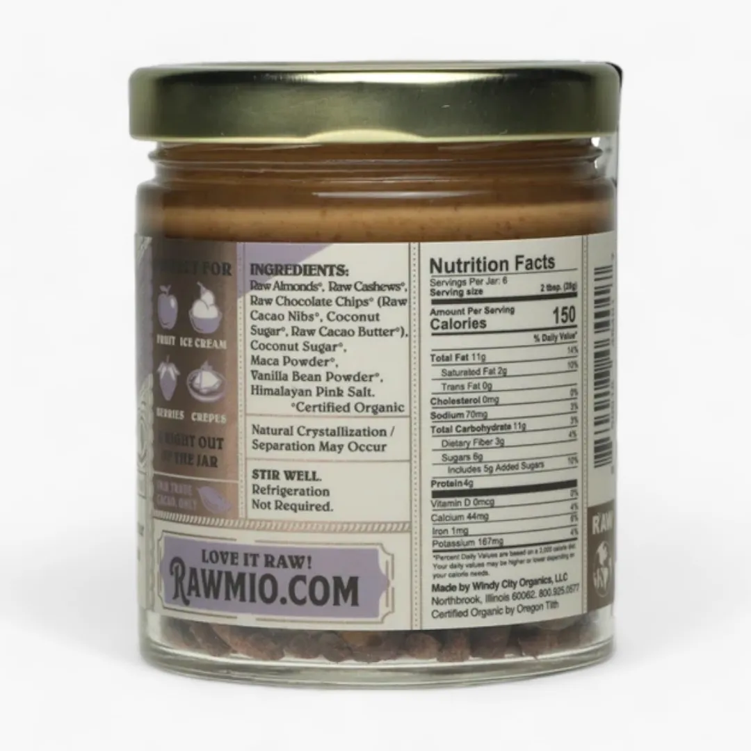 Almond Chocolate Chip Cookie Dough Spread