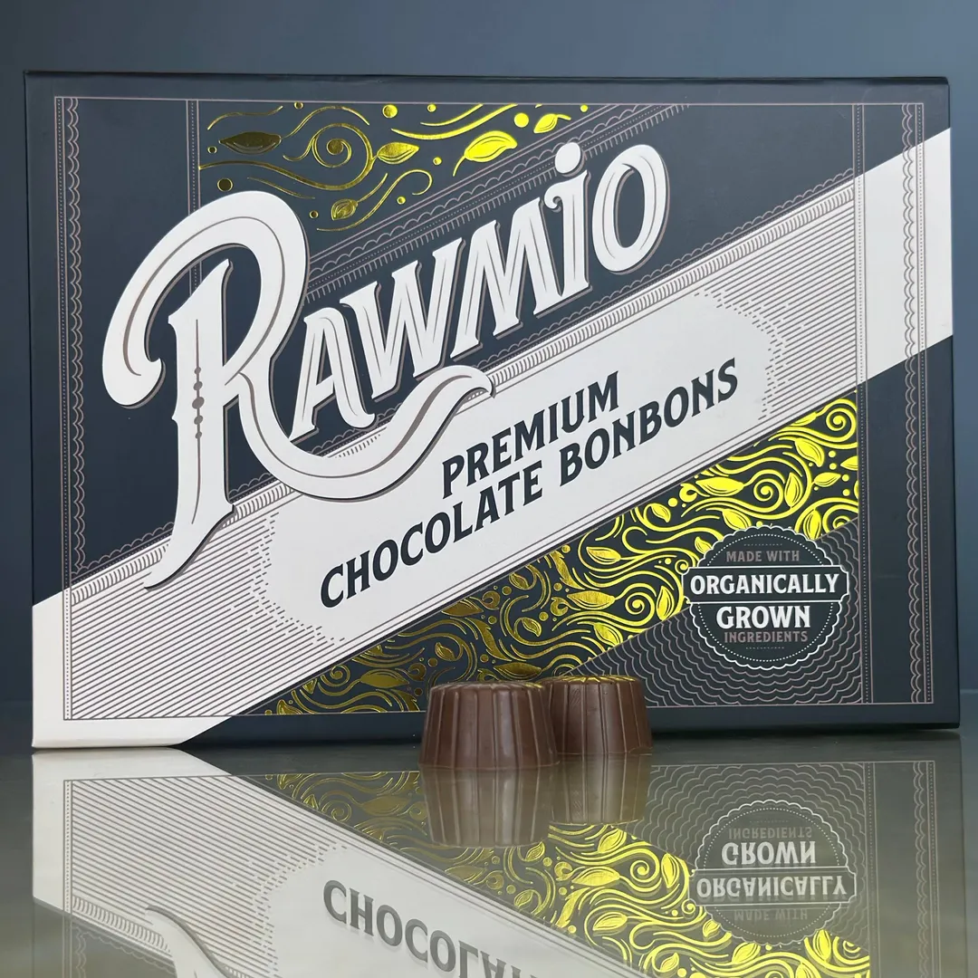 Rawmio Coconut Milk Chocolate Bonbons, 12 Bonbons