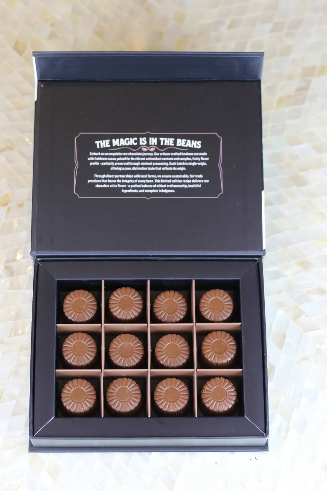 Rawmio Coconut Milk Chocolate Bonbons, 12 Bonbons