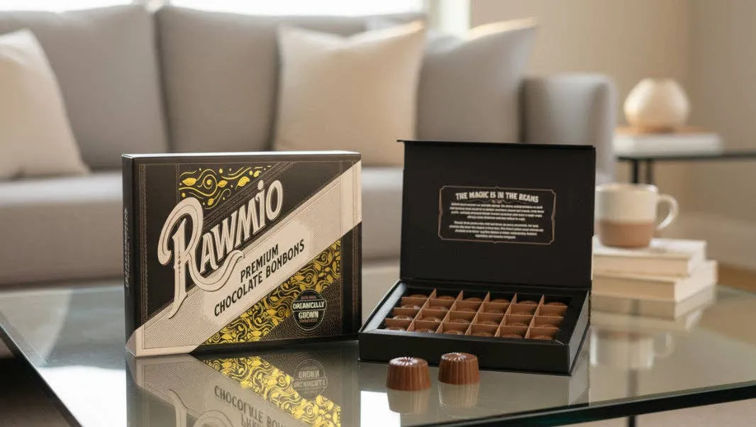 Rawmio Coconut Milk Chocolate Bonbons, 24 Bonbons
