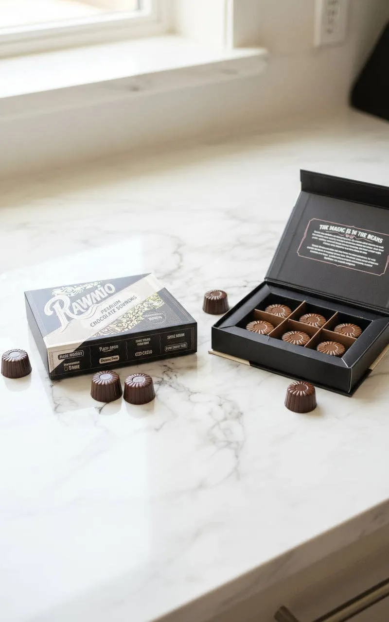 Rawmio Coconut Milk Chocolate Bonbons, 6 Bonbons
