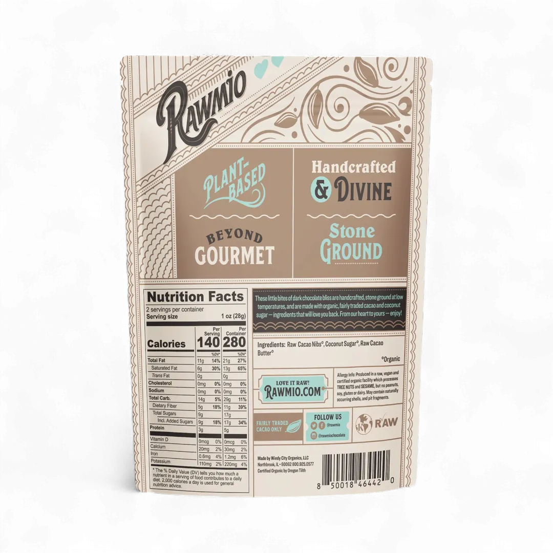 Rawmio Dark Chocolate Hearts - 70% Cacao