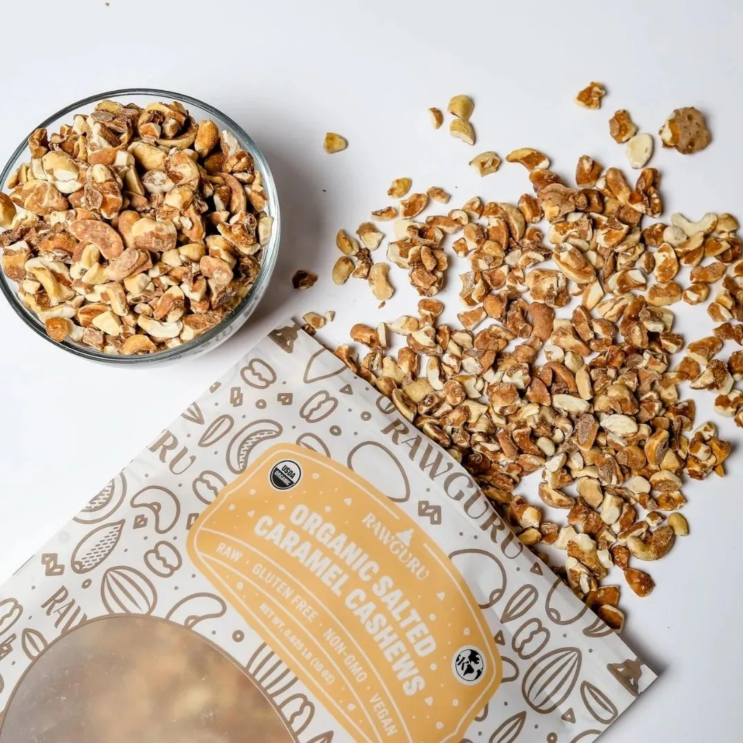 Organic Salted Caramel Cashews - 2oz