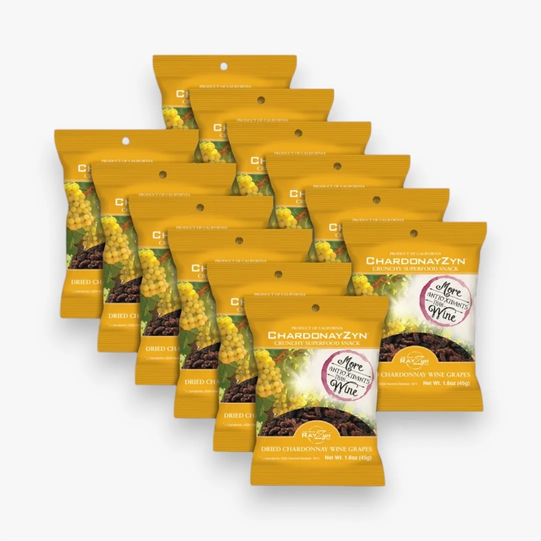 Chardonnay Wine Raisins® Heart Healthy Fruit Snack No alcohol