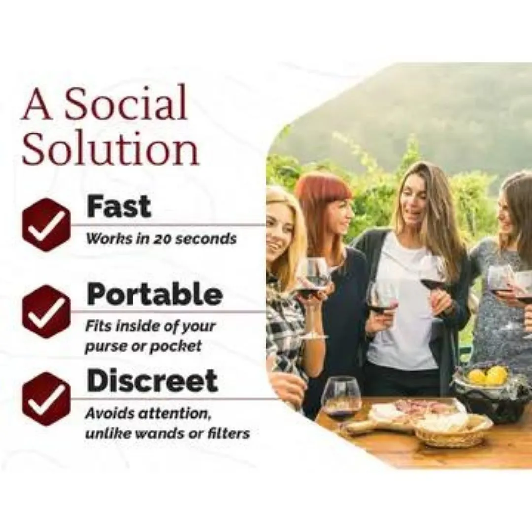 Drop It Wine Drops Hang Tab Display 12 Count