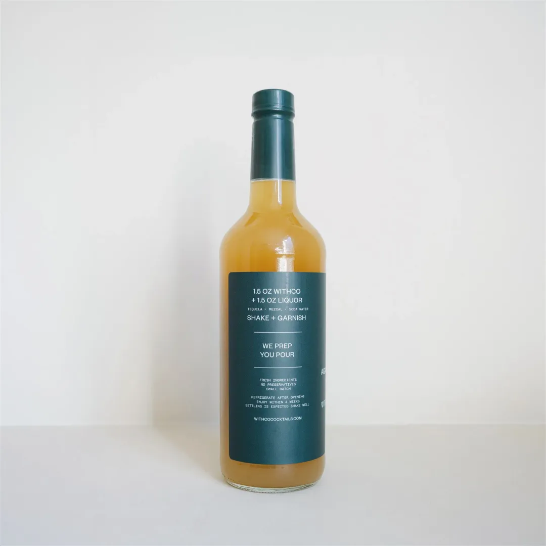 750ml Agave Margarita Cocktail/Mocktail 750ml (Agave, Fresh Lime Juice, Orange)
