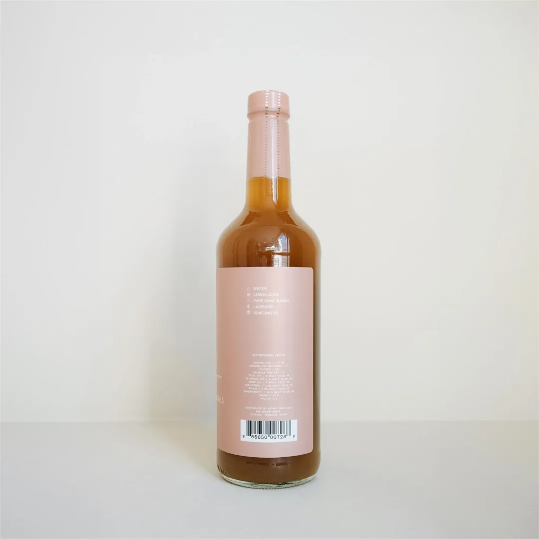 750ml Bouquet Cocktail/Mocktail Mix - Lavender Gimlet, Lavender Margarita, French 75 (Lavender, Lemon, Rose Water)