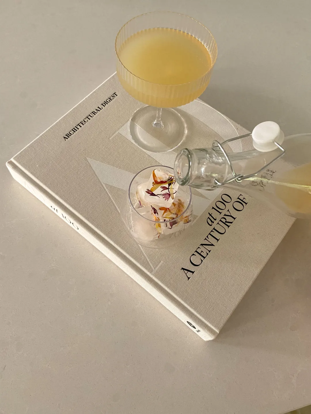 750ml Bouquet Cocktail/Mocktail Mix - Lavender Gimlet, Lavender Margarita, French 75 (Lavender, Lemon, Rose Water)
