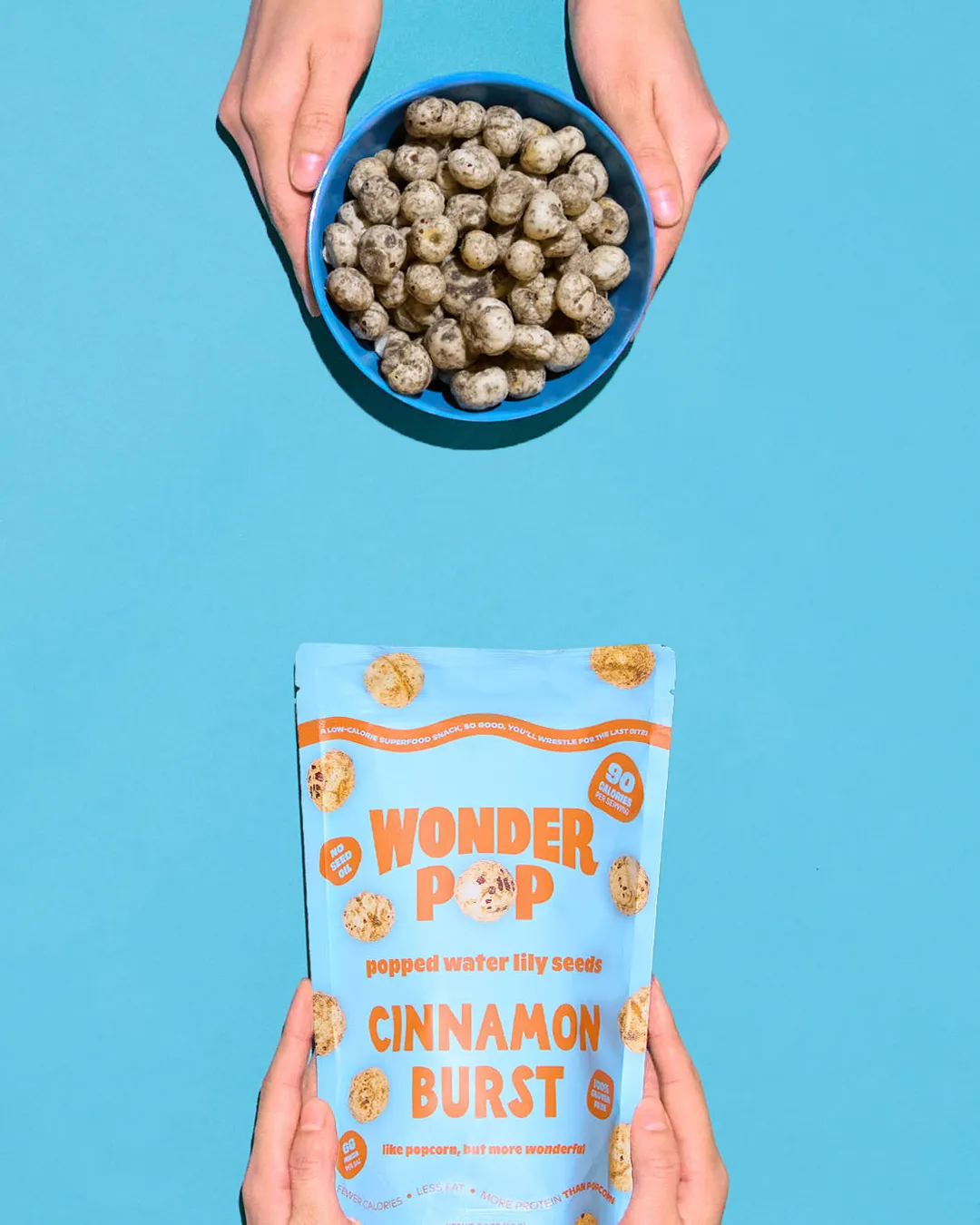 Wonderpop Popped Water Lily Seeds - Cinnamon Burst