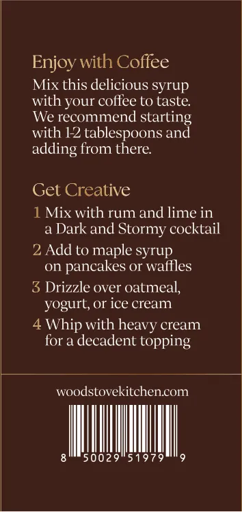 Gingerbread Coffee & Cocktail Syrup, 16 fl oz