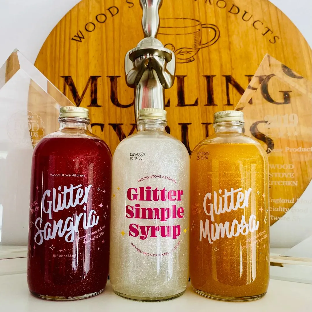 Glitter Simple Syrup, 16 fl oz
