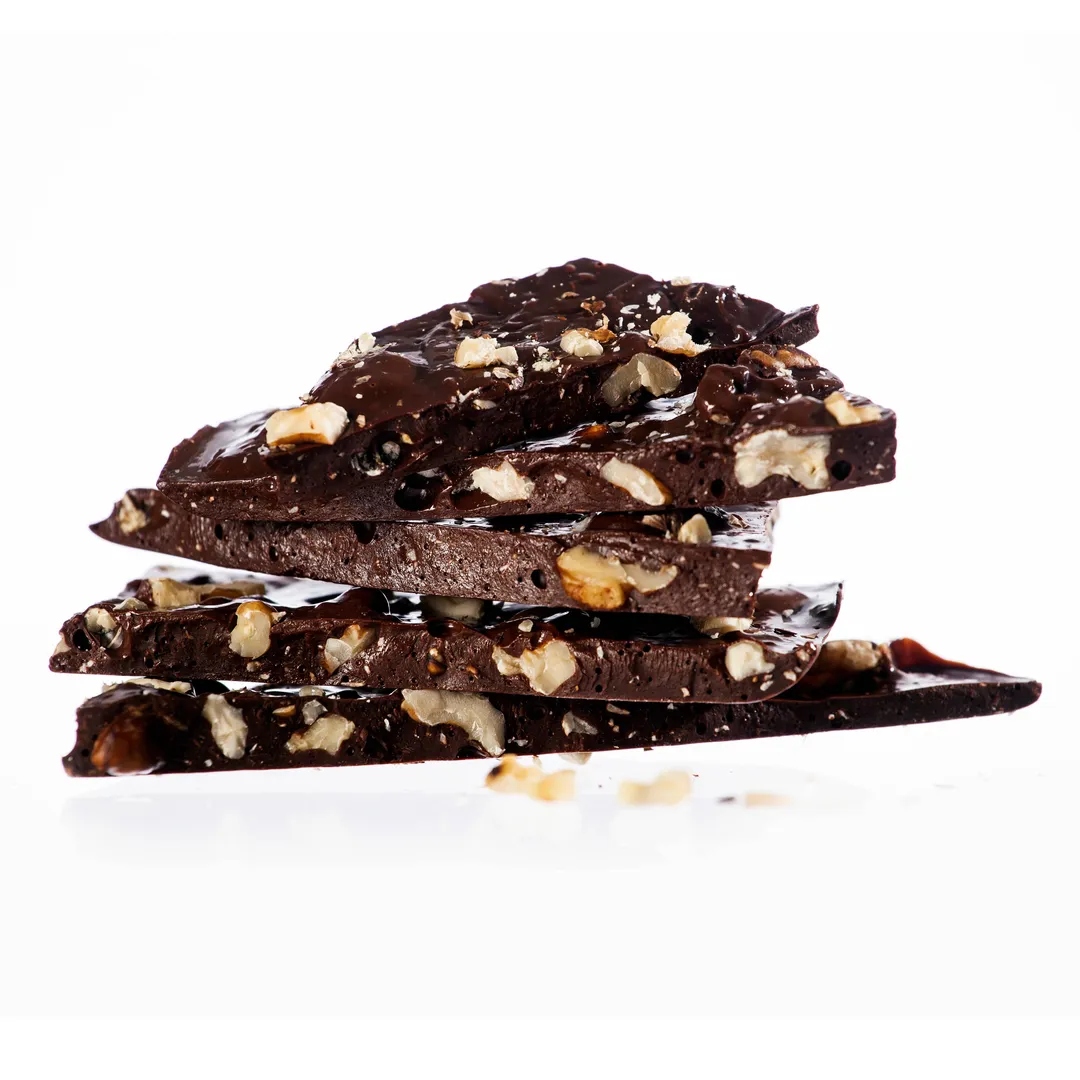 Ginger Walnut Dark Chocolate Bark
