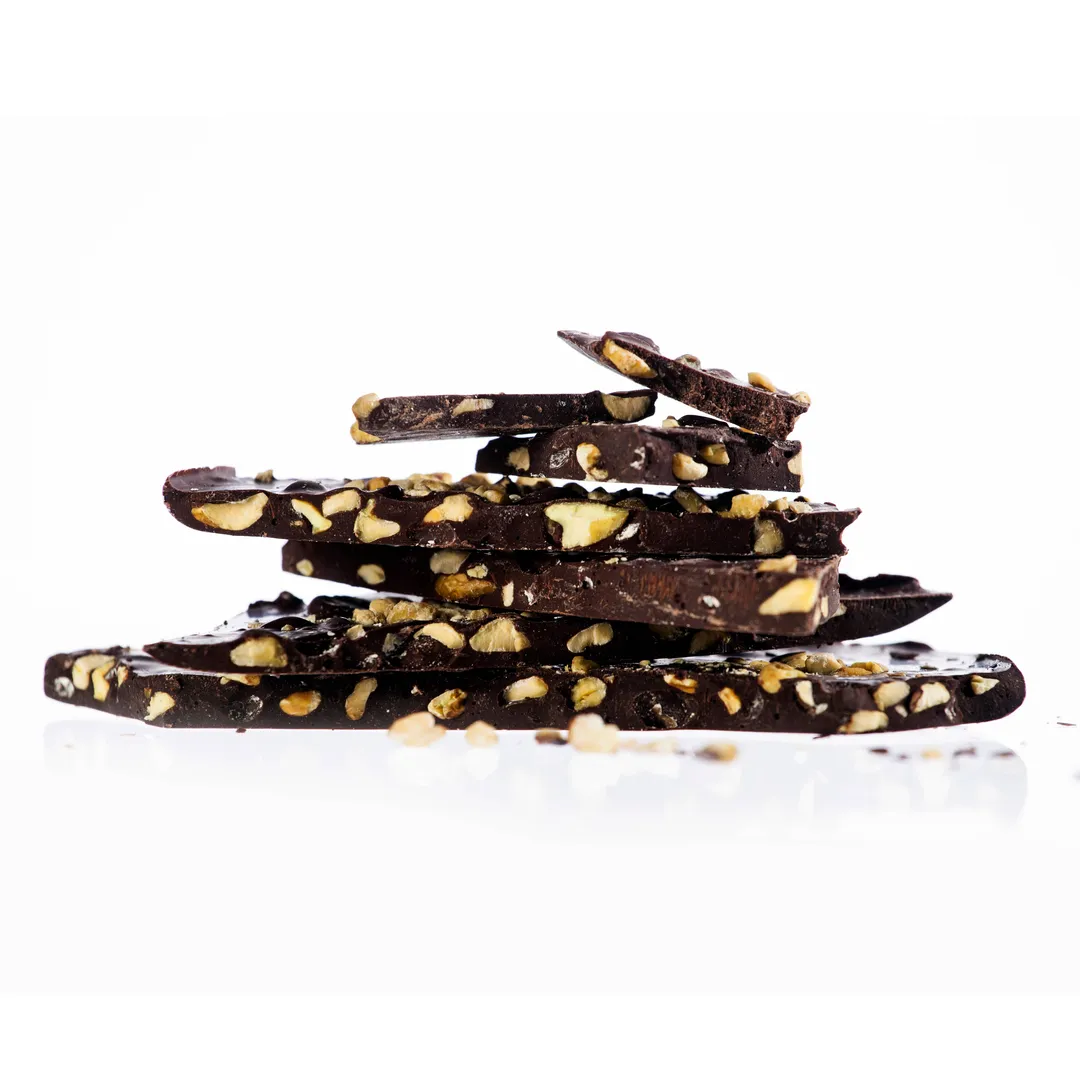 Ginger Walnut Dark Chocolate Bark