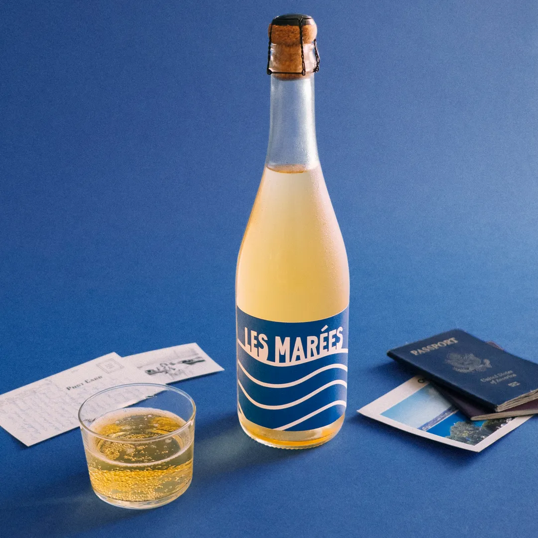Les Marées Non-Alcoholic Sparkling Blanc de Blanc – Made in South of France (750ml)