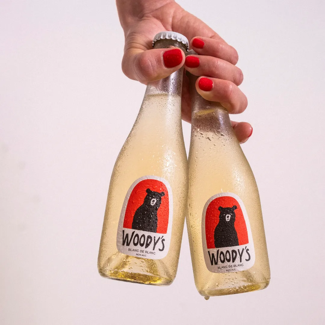 Mini Woody's Non-Alcoholic Blanc de Blanc - Made in California (187ml)
