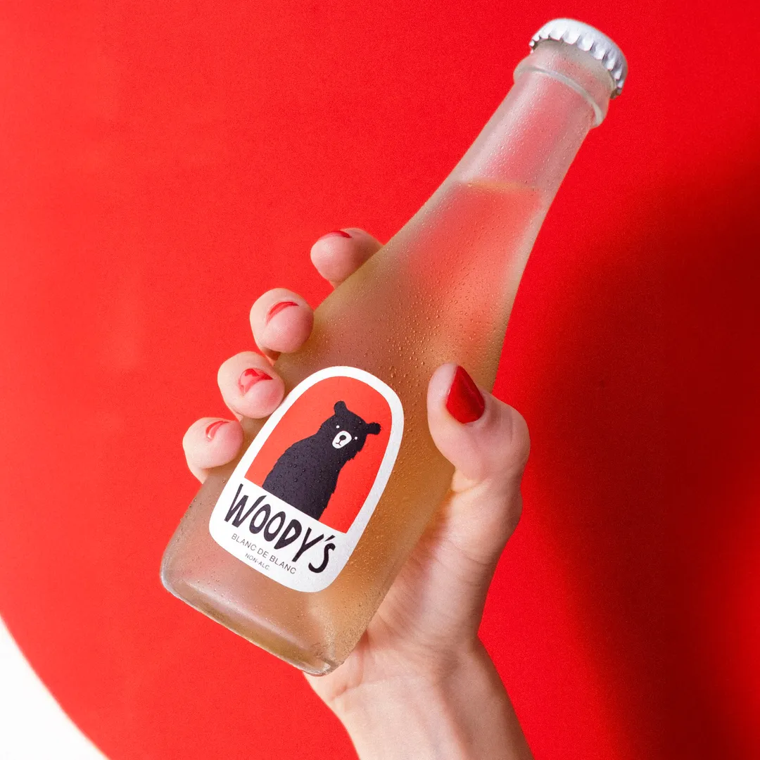 Mini Woody's Non-Alcoholic Blanc de Blanc - Made in California (187ml)