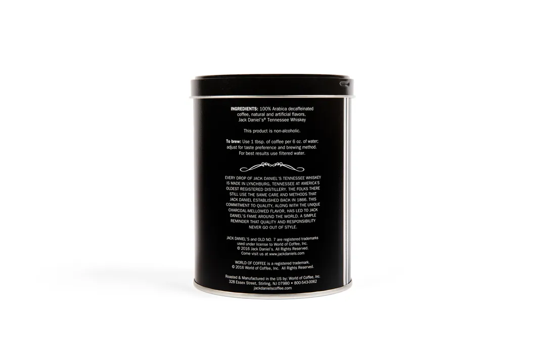 Jack Daniel's® Tennessee Whiskey Coffee, Decaf, 8.8 oz. Can