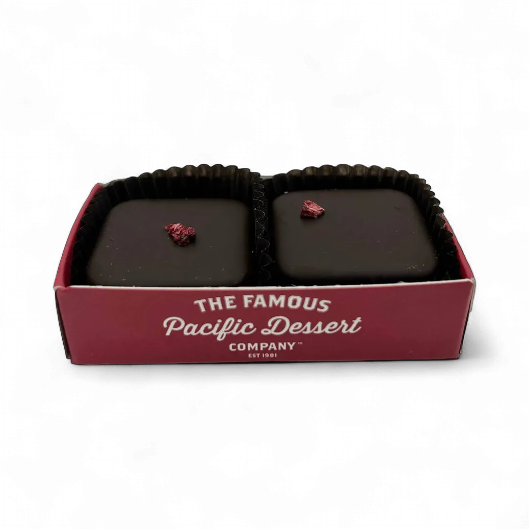2-Piece Dark Chocolate Raspberry Meltaways