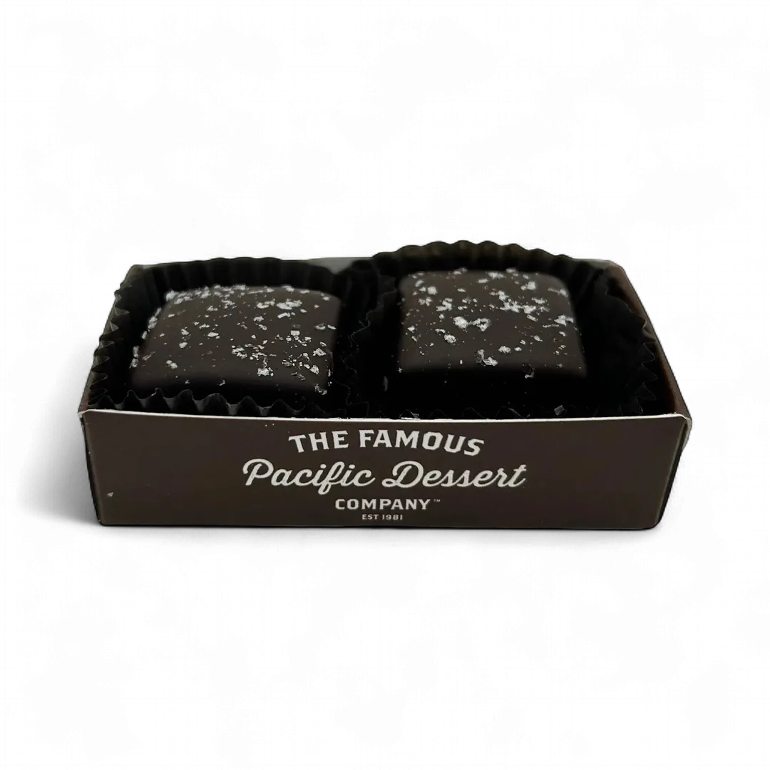 2-Piece Dark Chocolate Salted Caramels