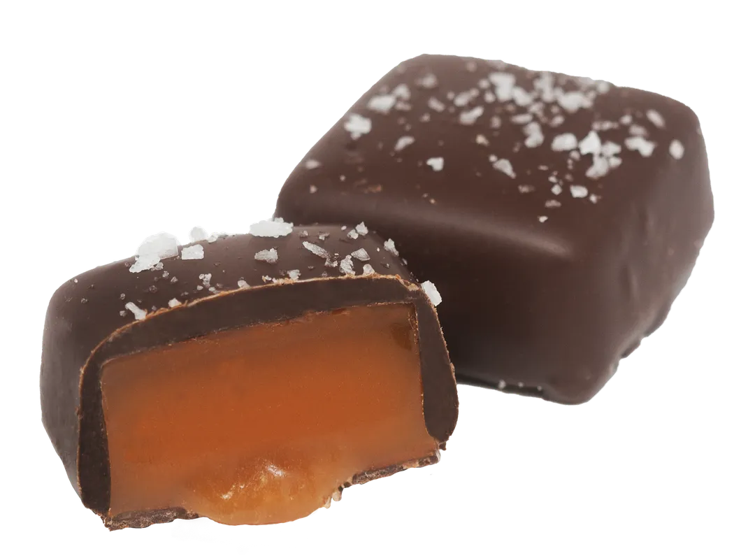 2-Piece Dark Chocolate Salted Caramels 5 Caddy Bundle