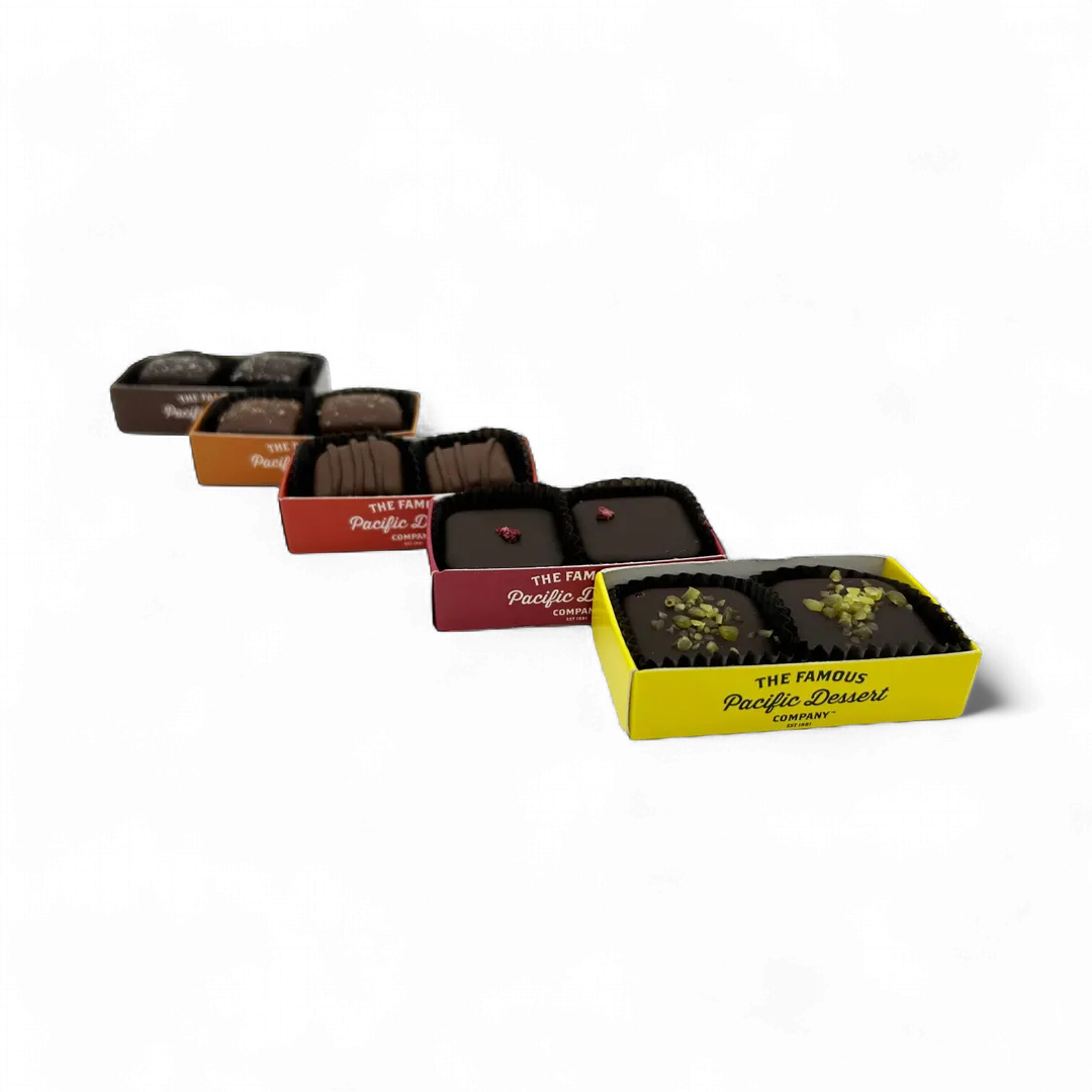 2-Piece Milk Chocolate Salted Caramels 5 Caddy Bundle
