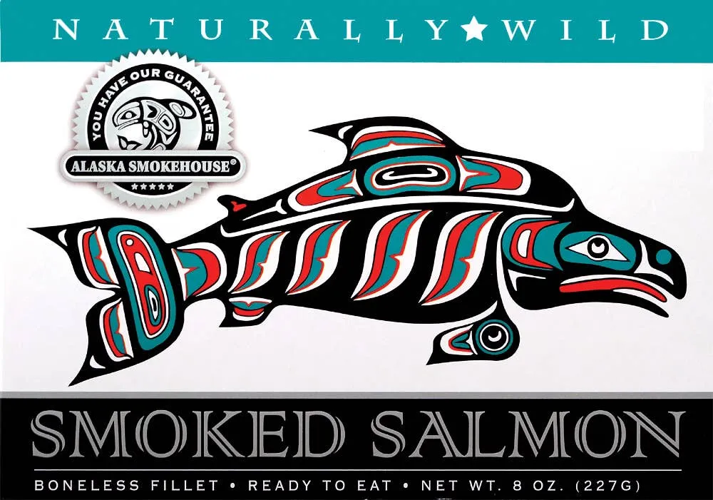 8oz Smoked Salmon Fillet Native Design