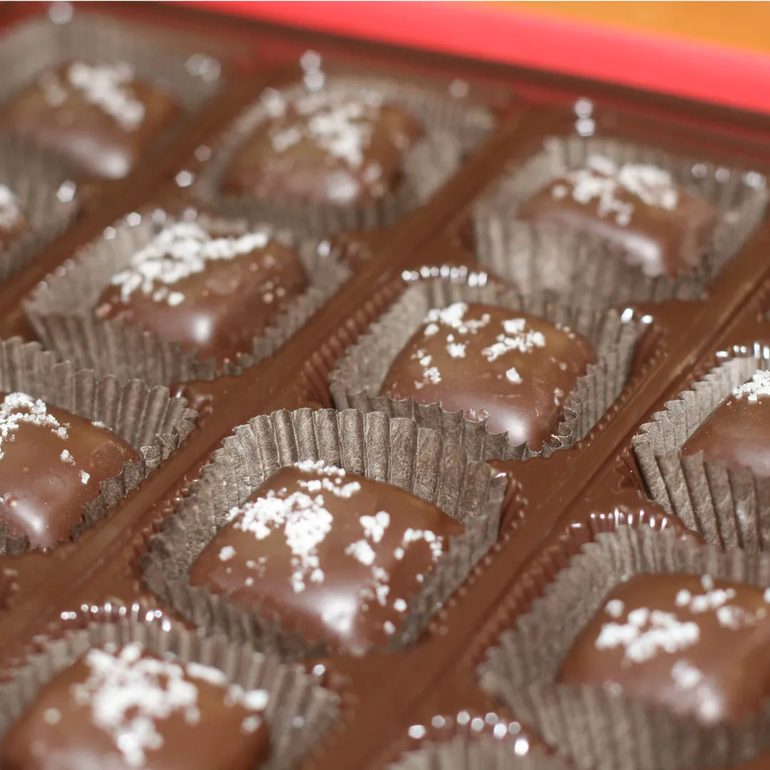 9-Piece Dark Chocolate Sea Salt Caramels
