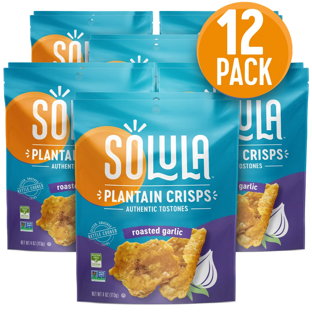 Roasted Garlic Plantain Crisps