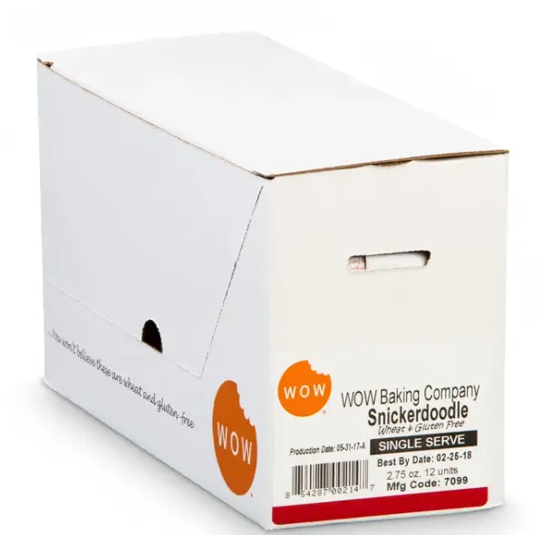 Snickerdoodle Gluten Free Cookie Singles 2.75oz - 12
