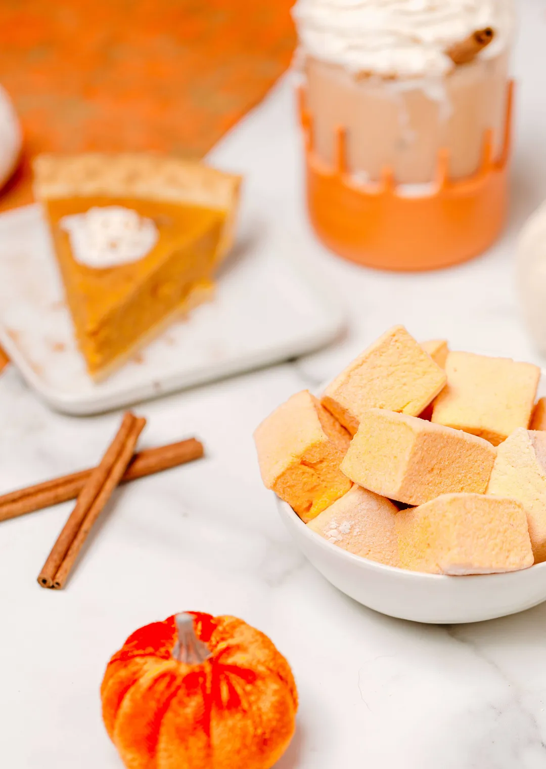 Pumpkin Spice Marshmallows / Gluten Free / Dairy & Nut Free 