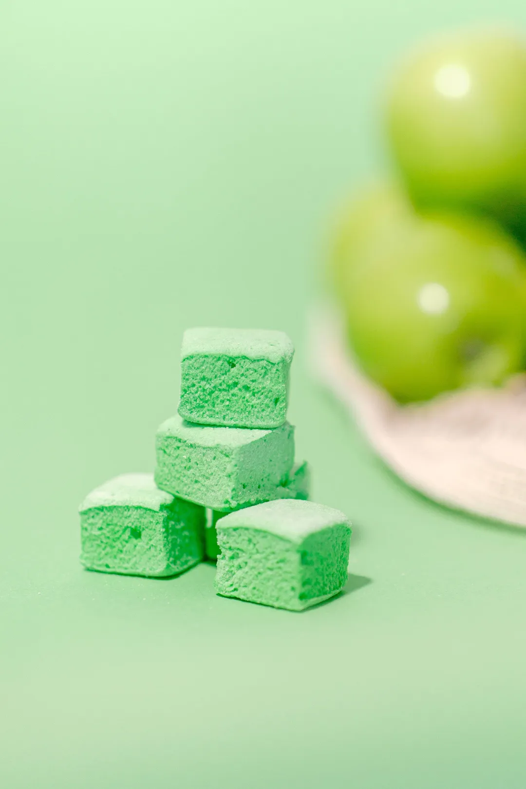 Sour Green Apple Marshmallows / Gluten Free / Dairy Free