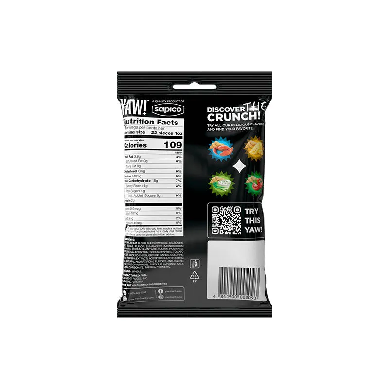 YAW! Bold BBQ Baked Baguette Bites Snack 2oz