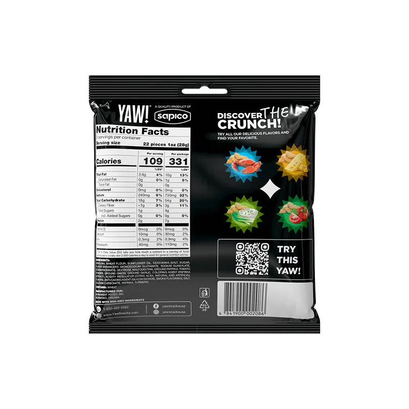 YAW! Bold BBQ Baked Baguette Bites Snack 3oz