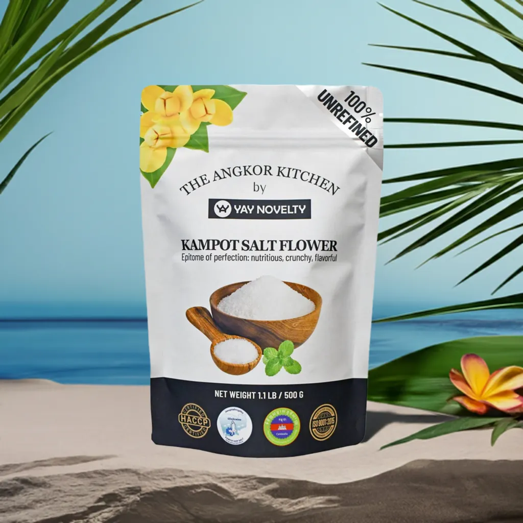 Kampot Salt Flower, Fleur De Sel, Flower of Salt, Unrefined, The Epitome of Purity