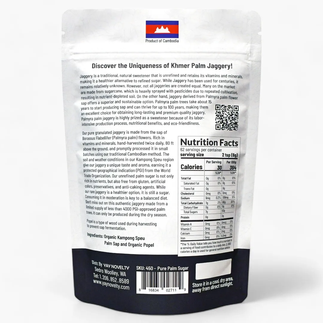 Low Glycemic Index Unrefined Palmyra Palm Sugar, Palmyra Palm Jaggery, Nutritious Sweetener
